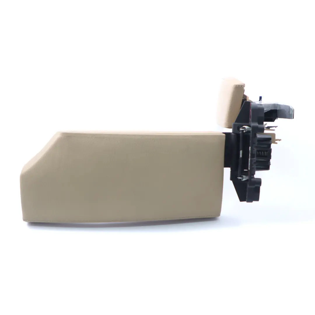 Armrest BMW E60 E61 LCI Centre Console Front Arm Rest Cover Leather Beige to with Part number 6985223 Armrest BMW E60 E61 LCI Centre Console Front Arm Rest Cover Leather Beige - SKU rhd-6985223-1 - Part number 6985223