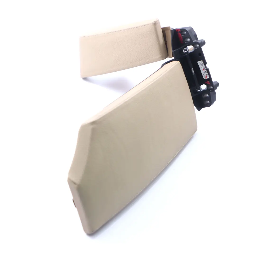 Armrest BMW E60 E61 LCI Centre Console Front Arm Rest Cover Leather Beige to with Part number 6985223 Armrest BMW E60 E61 LCI Centre Console Front Arm Rest Cover Leather Beige - SKU rhd-6985223-1 - Part number 6985223