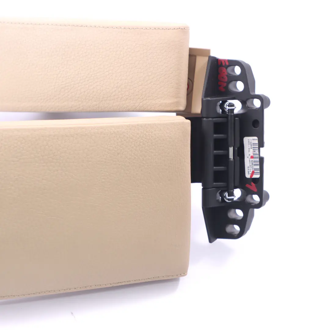 Armrest BMW E60 E61 LCI Centre Console Front Arm Rest Cover Leather Beige to with Part number 6985223 Armrest BMW E60 E61 LCI Centre Console Front Arm Rest Cover Leather Beige - SKU rhd-6985223-1 - Part number 6985223