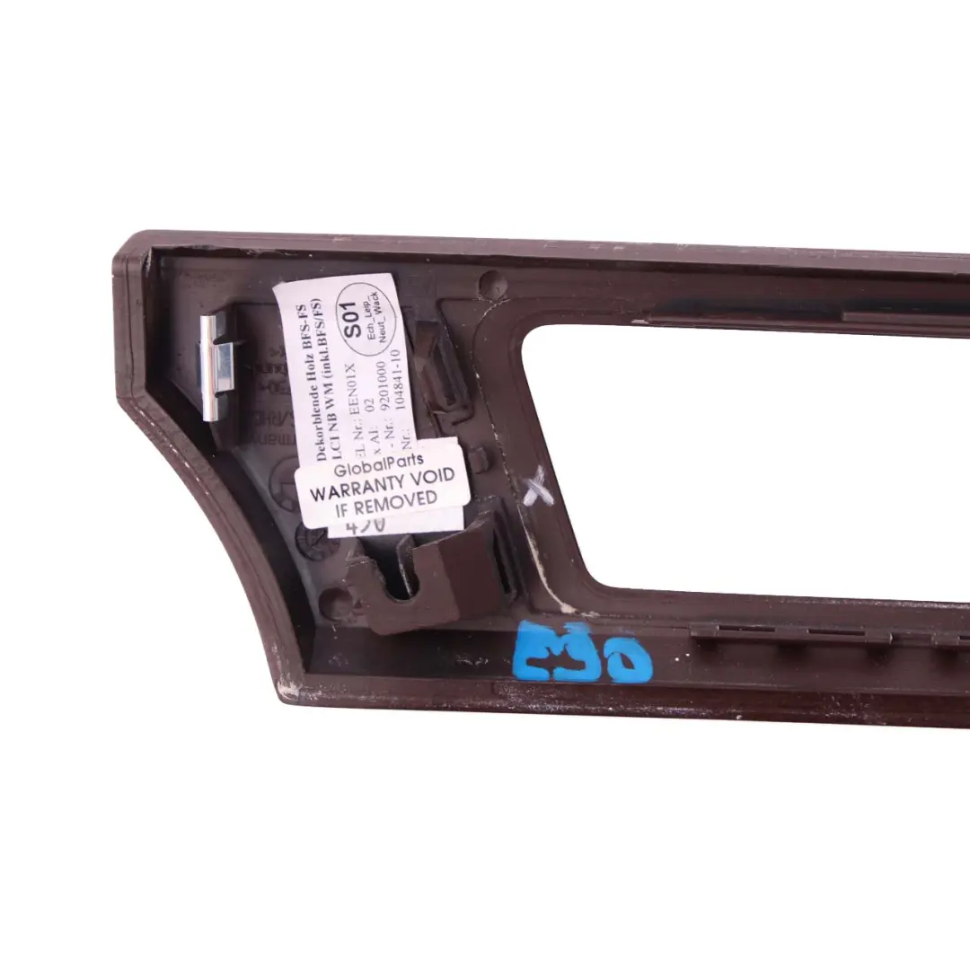 Dashboard Panel Right Wood Burr Walnut Nussbaumwurzel to BMW E90 E91 E92 LCI Cover with Part number 6985539 BMW E90 E91 E92 LCI Cover Dashboard Panel Right Wood Burr Walnut Nussbaumwurzel - SKU rhd-6985539 - Part number 6985539