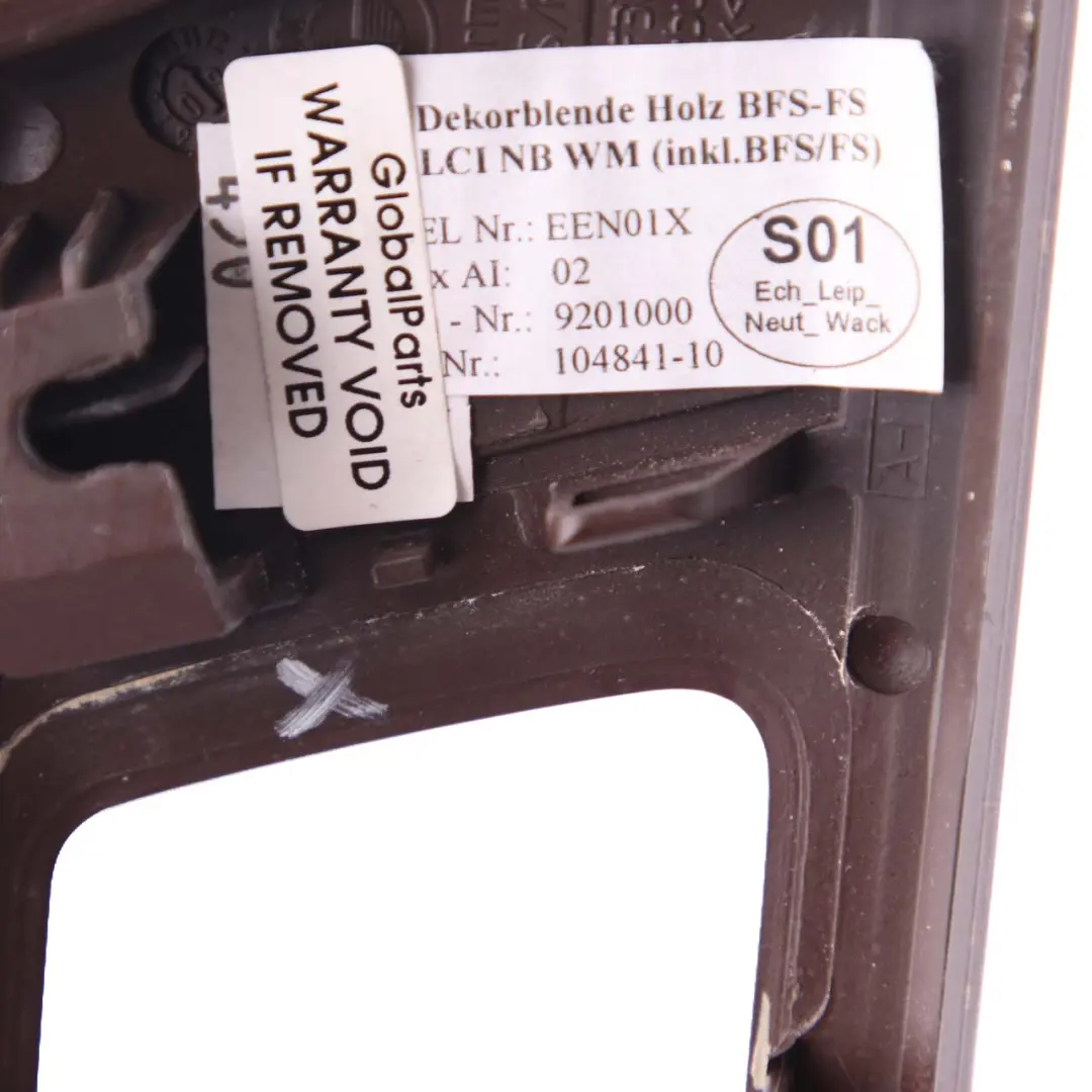 Dashboard Panel Right Wood Burr Walnut Nussbaumwurzel to BMW E90 E91 E92 LCI Cover with Part number 6985539 BMW E90 E91 E92 LCI Cover Dashboard Panel Right Wood Burr Walnut Nussbaumwurzel - SKU rhd-6985539 - Part number 6985539