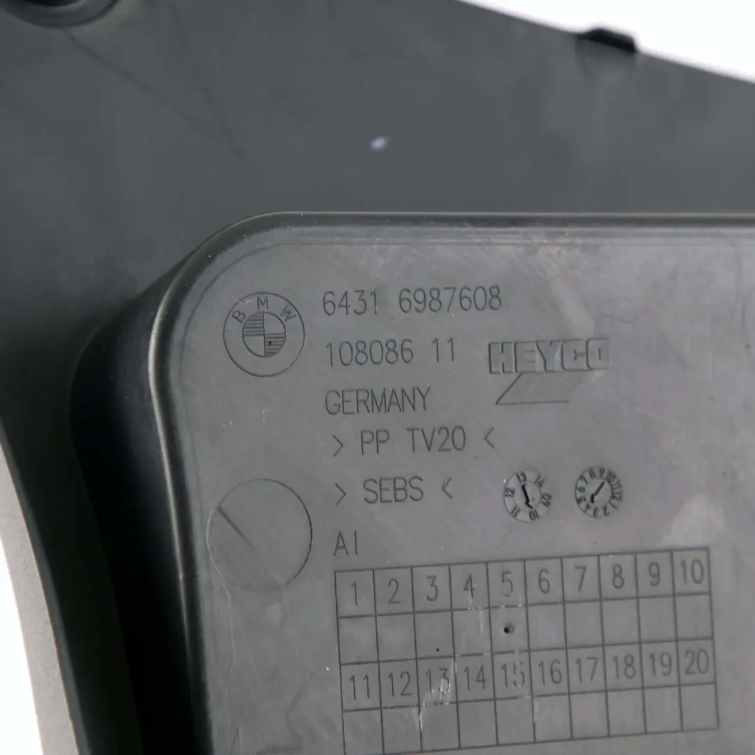 Windscreen Scuttle BMW F07 Gran Turismo Underbonnet Cover Trim Left N/S to with Part number 6987608 Windscreen Scuttle BMW F07 Gran Turismo Underbonnet Cover Trim Left N/S - SKU rhd-6987608 - Part number 6987608