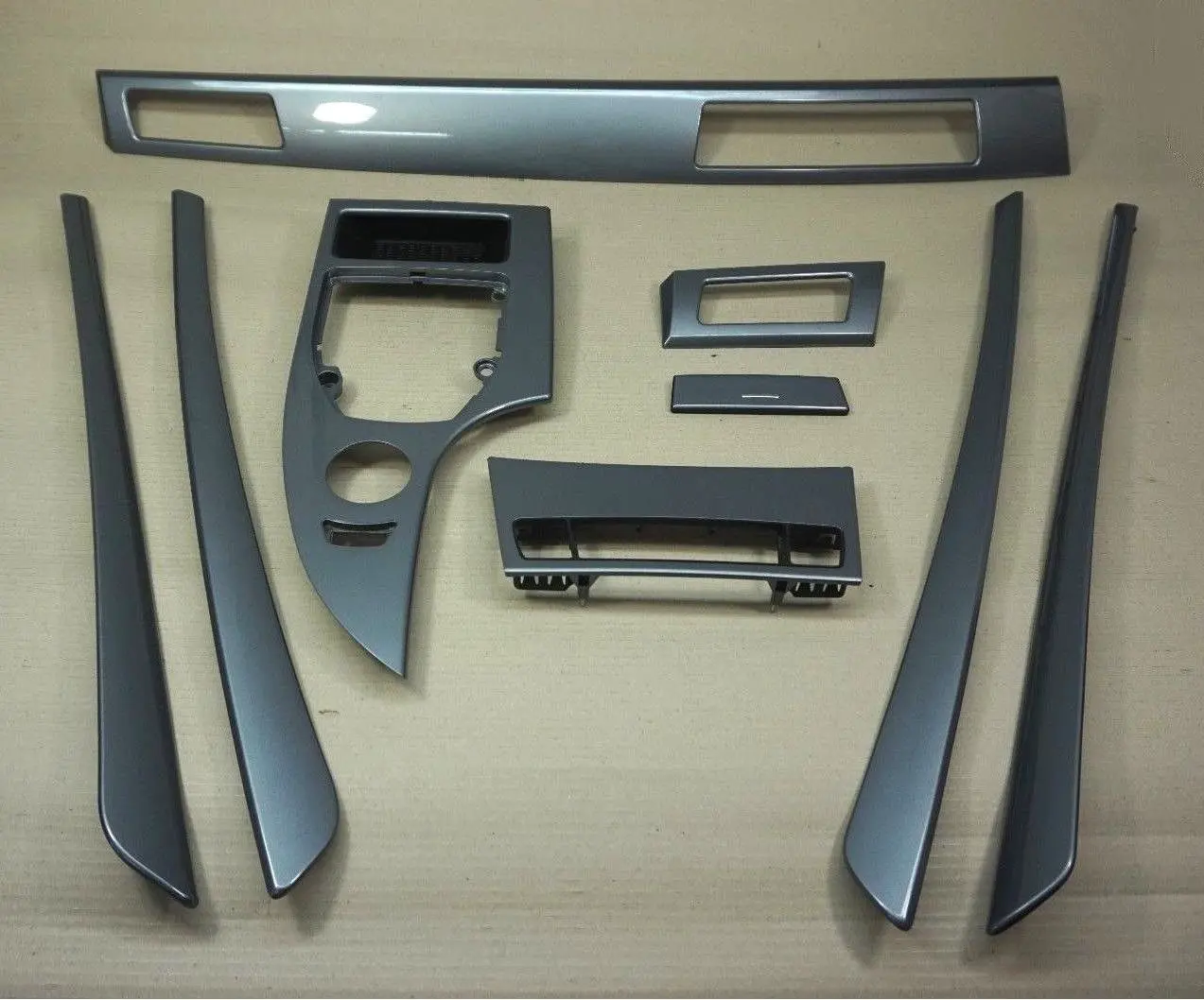 BMW 5 Series E60 E61 LCI Decorative Strip Dashboard Interior Trim Set Spacegrau