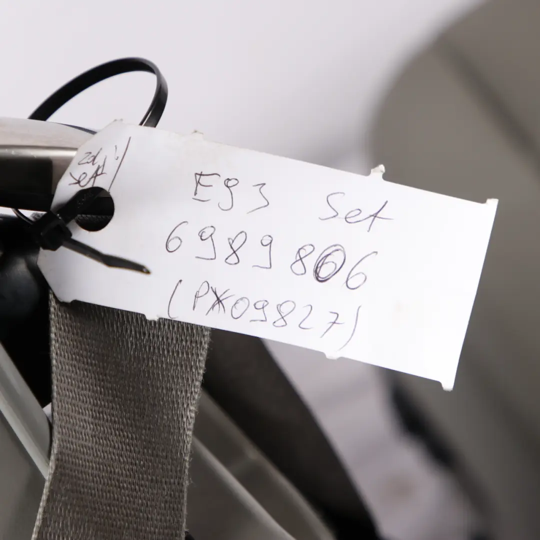 Grey Leather Dakota Set Interior Seats Seat Electric Memory to BMW E93 Convertible with Part number 6989806 BMW E93 Convertible Grey Leather Dakota Set Interior Seats Seat Electric Memory - SKU rhd-6989806 - Part number 6989806