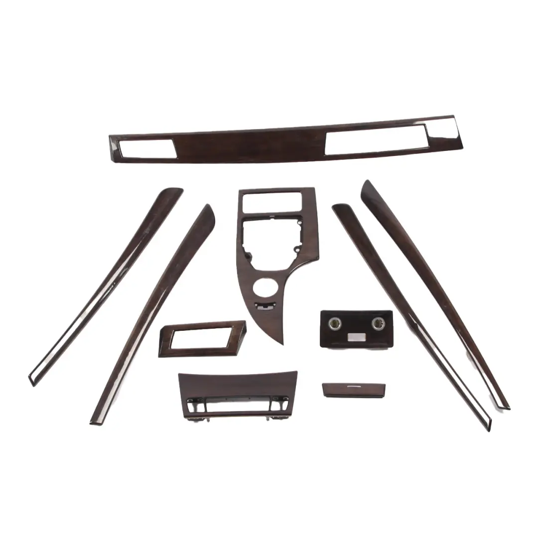  Centre Console Dash BMW E60 E61 LCI Strip Trim Cover Set Bambus Wood Anthracite - SKU rhd-6989863-1 - Part number 6989863