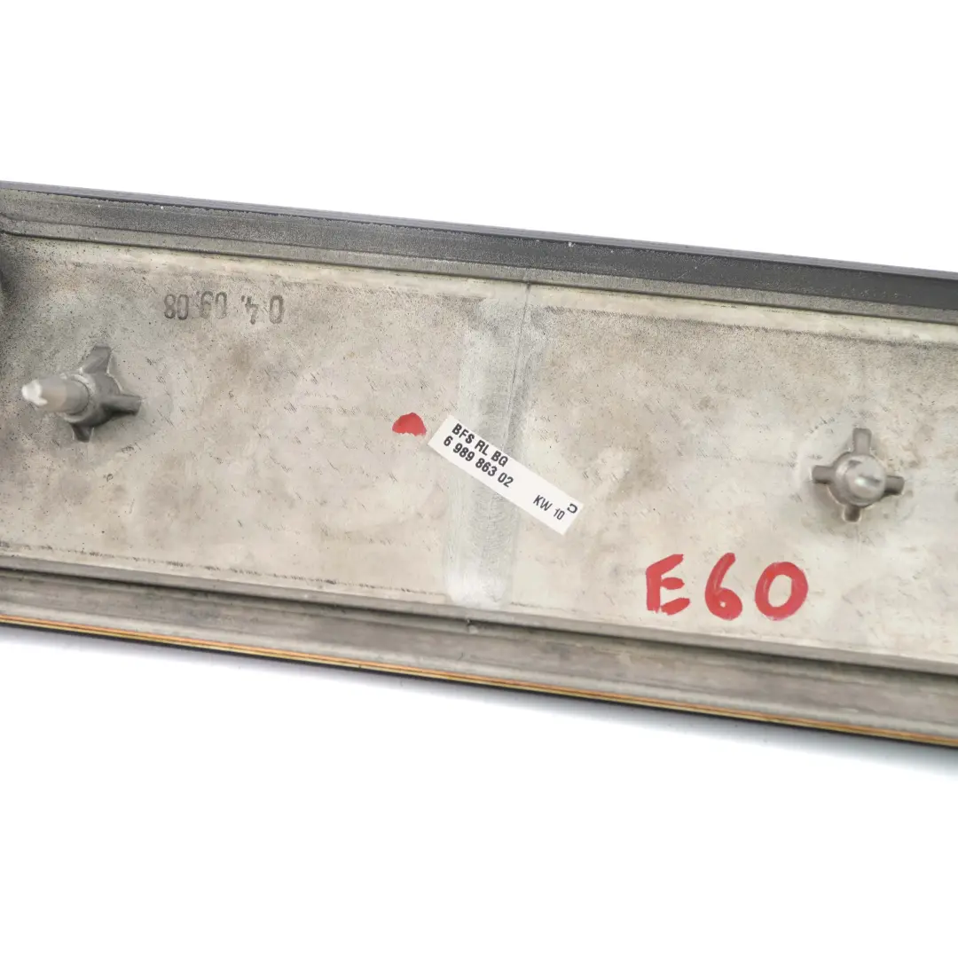 Decor Strip Dashboard Dash Trim Cover Bambus wooden Anthracite to BMW E60 E61 LCI with Part number 6989863 BMW E60 E61 LCI Decor Strip Dashboard Dash Trim Cover Bambus wooden Anthracite - SKU rhd-6989863 - Part number 6989863