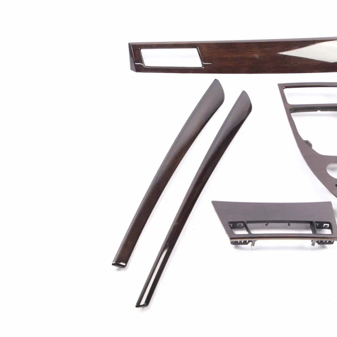  Dashboard Trim Cover BMW E60 E61 LCI Decor Strip Interior Set Bamboo Anthracite - SKU rhd-6989865 - Part number 6989865
