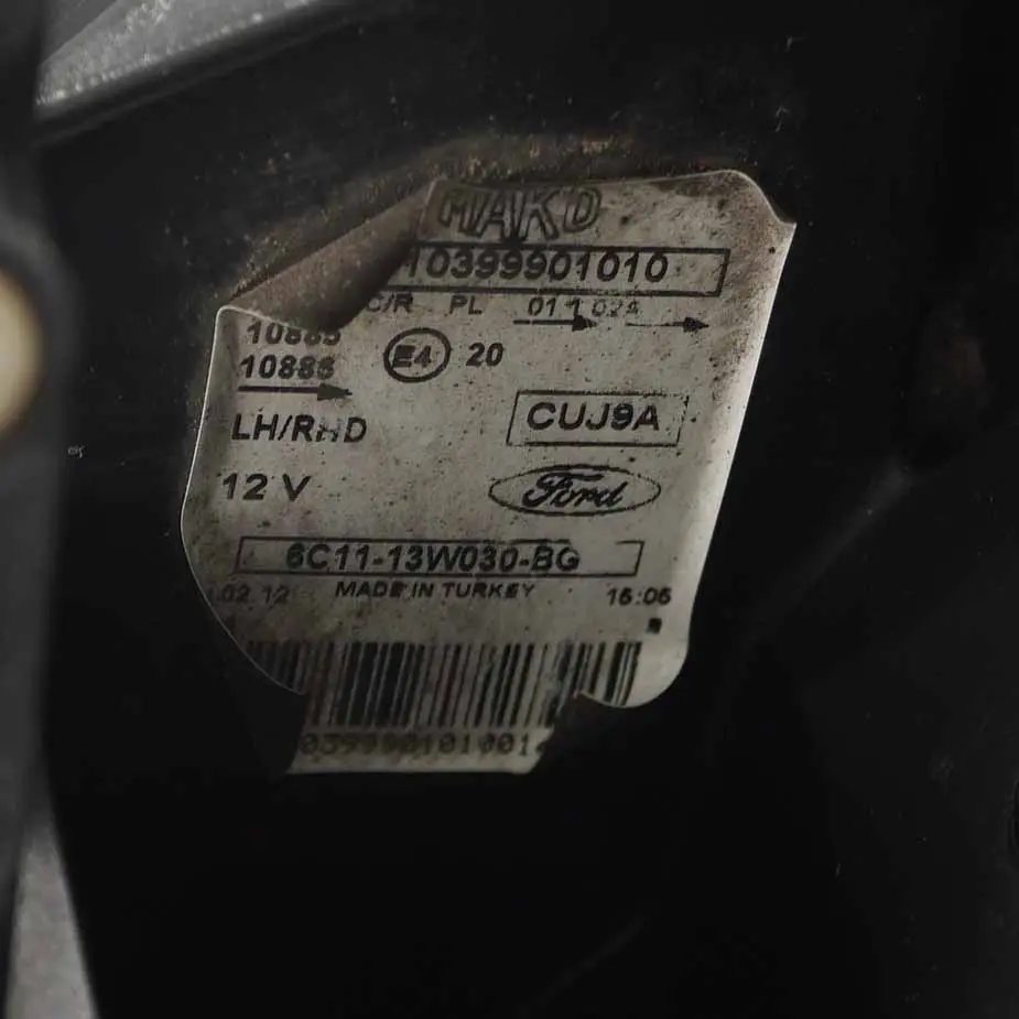 Headlamp Headlight Lamp Light Front Left N/S to Ford Transit with Part number 6C11-13W030-BG Ford Transit Headlamp Headlight Lamp Light Front Left N/S - SKU rhd-6C11-13W030-BG - Part number 6C11-13W030-BG