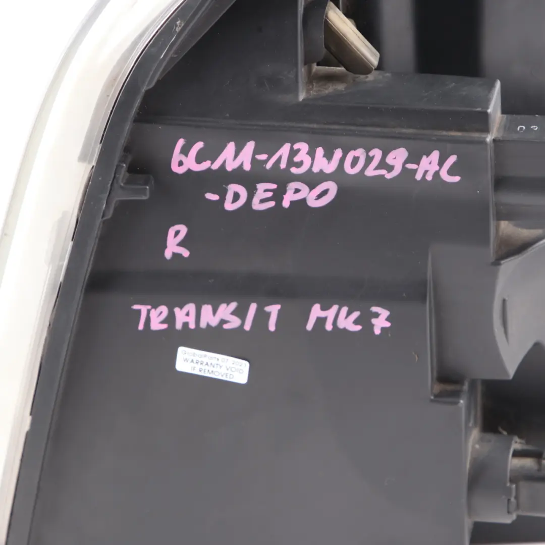 Headlamp Headlight Lamp Front Right O/S DEPO to Ford Transit MK7 with Part number 6C1113W029AC Ford Transit MK7 Headlamp Headlight Lamp Front Right O/S DEPO - SKU rhd-6C1113W029AC-DEPO - Part number 6C1113W029AC