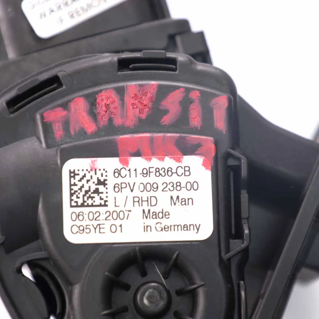 Throttle Pedal Accelerator Gas Assembly Unit to Ford Transit MK7 with Part number 6C119F836CB Ford Transit MK7 Throttle Pedal Accelerator Gas Assembly Unit - SKU rhd-6C119F836CB - Part number 6C119F836CB