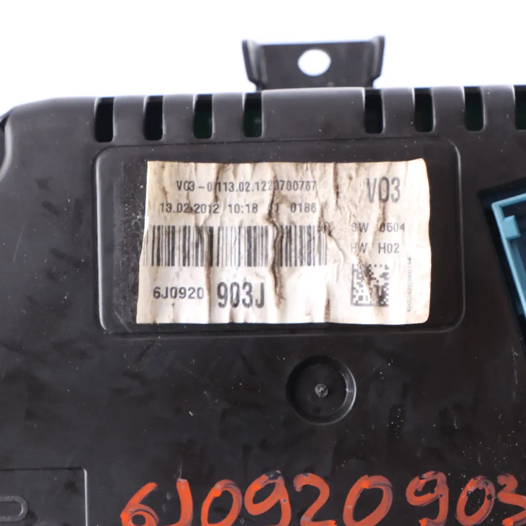 6J 1.2 Diesel Instrument Cluster Speedo Clocks Manual to Seat Ibiza 4 with Part number 6J0920903J Seat Ibiza 4 6J 1.2 Diesel Instrument Cluster Speedo Clocks Manual - SKU rhd-6J0920903J - Part number 6J0920903J