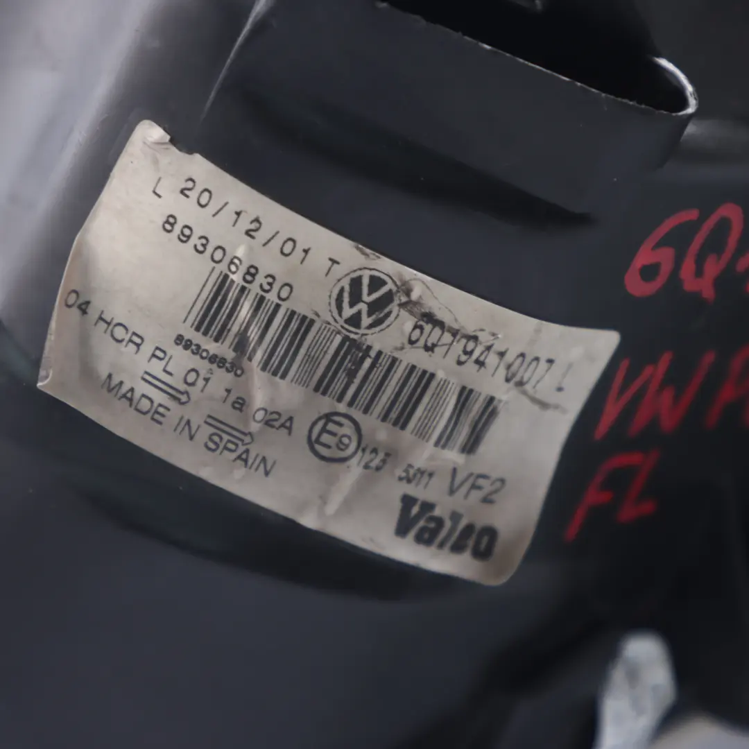 Headlamp Headlight Front Left N/S Lamp Light to VW Volkswagen Polo 4 9N with Part number 6Q1941007L VW Volkswagen Polo 4 9N Headlamp Headlight Front Left N/S Lamp Light - SKU rhd-6Q1941007L - Part number 6Q1941007L