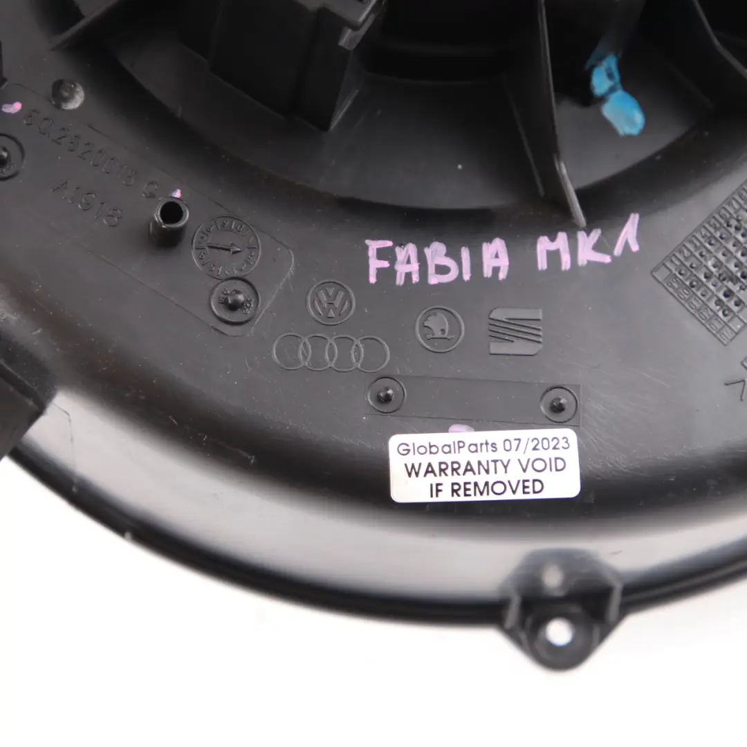 Skoda Fabia MK1 Heater Blower Motor Fan - SKU rhd-6Q2820015C - Part number 6Q2820015C