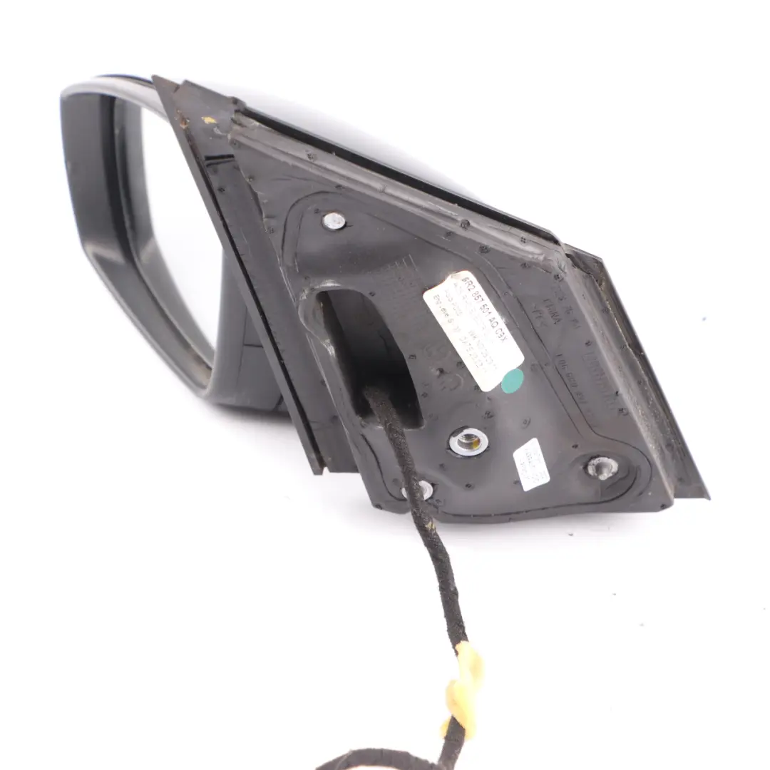 Mk5 Wing Mirror Door Left N/S Deep Black - C9X to VW Volkswagen Polo 6R with Part number 6R2857507R VW Volkswagen Polo 6R Mk5 Wing Mirror Door Left N/S Deep Black - C9X - SKU RHD-6R2857507R-DBL - Part number 6R2857507R