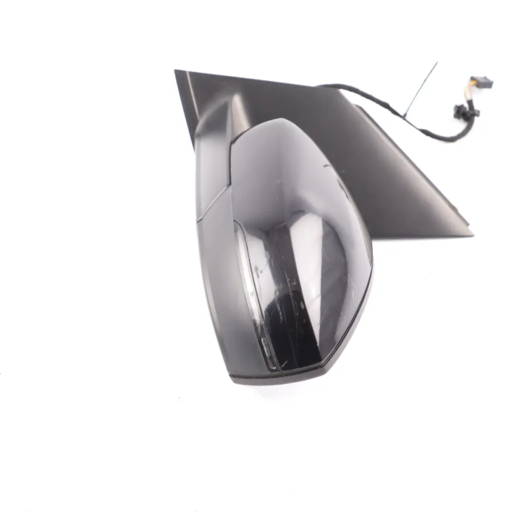 VW Volkswagen Polo 6R Mk5 Wing Mirror Door Left N/S Deep Black - C9X - SKU RHD-6R2857507R-DBL - Part number 6R2857507R