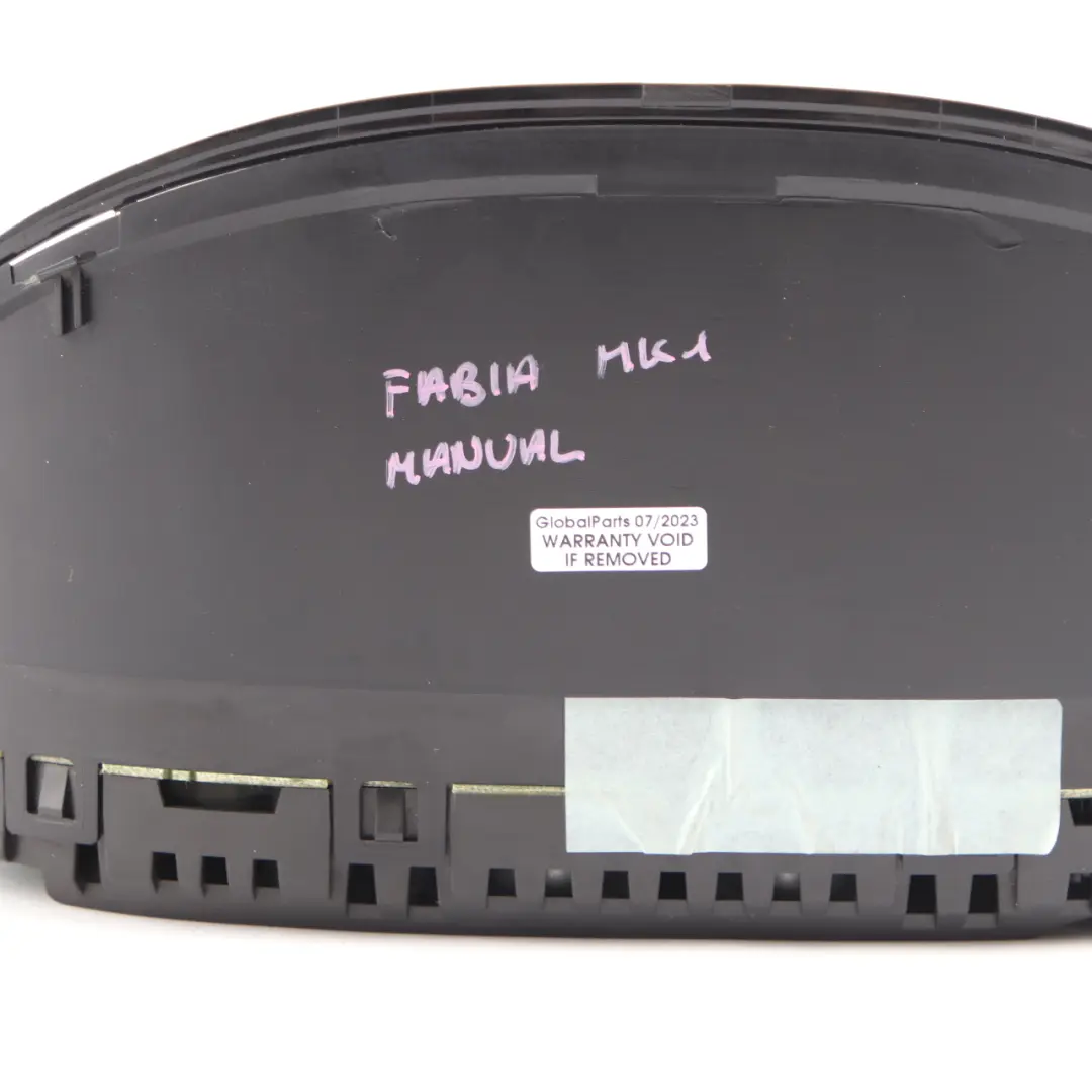 Instrument Cluster Skoda Fabia MK1 Diesel Speedo Clocks Manual MPH to with Part number 6Y0920980E Instrument Cluster Skoda Fabia MK1 Diesel Speedo Clocks Manual MPH - SKU rhd-6Y0920980E - Part number 6Y0920980E