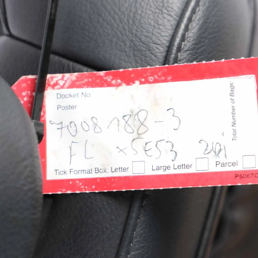  Front Seat BMW X5 E53 M Sport Left N/S Black Leather Montana Driver Side Memory - SKU rhd-7008188-3 - Part number 7008188