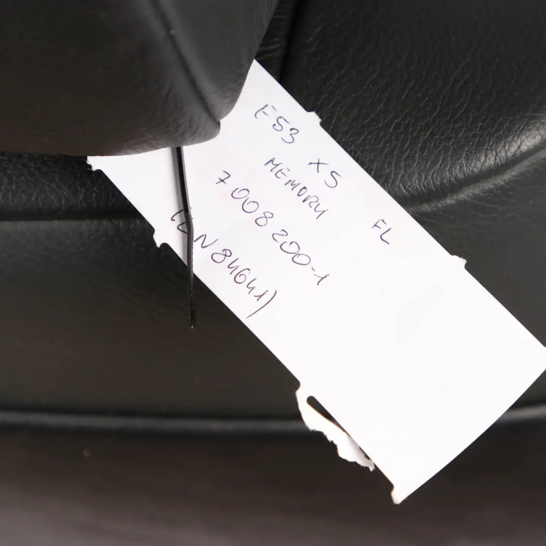 Front Seat BMW X5 E53 Comfort Black Leather Montana Left N/S with Memory to with Part number 7008200 Front Seat BMW X5 E53 Comfort Black Leather Montana Left N/S with Memory - SKU rhd-7008200-1 - Part number 7008200