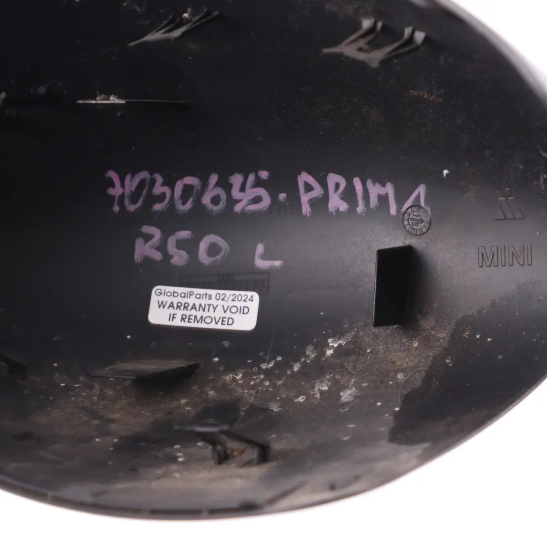 Cap Casing Left N/S Mirror Wing Primed Black to Mini Cooper R50 R52 R53 Cover with Part number 7030635 Mini Cooper R50 R52 R53 Cover Cap Casing Left N/S Mirror Wing Primed Black - SKU rhd-7030635-PRIM1 - Part number 7030635