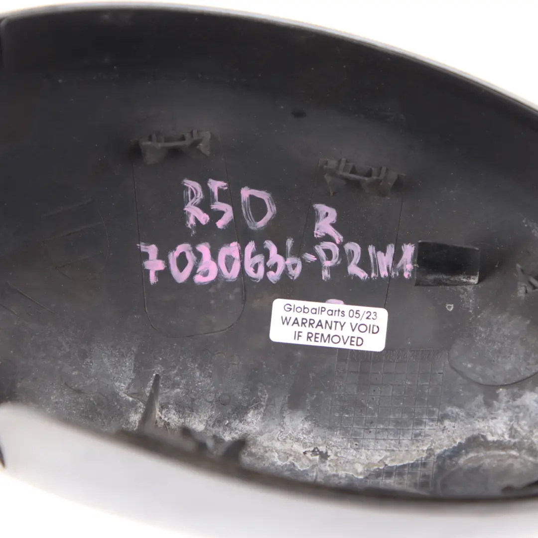 Wing Mirror Cover Mini Cooper R50 R53 Cap Casing Right O/S Primed Black to with Part number 7030636 Wing Mirror Cover Mini Cooper R50 R53 Cap Casing Right O/S Primed Black - SKU rhd-7030636-PRIM1 - Part number 7030636