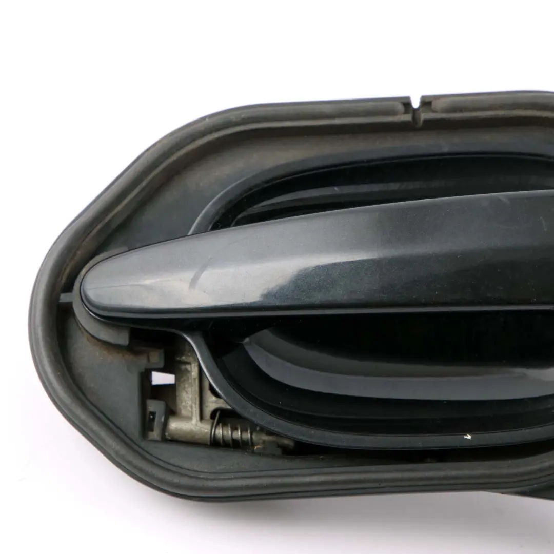 BMW 5 Series E60 E61 2 Grab Door Handle Front Right O/S Black Sapphire 475 - SKU rhd-7034469-BS2 - Part number 7034452