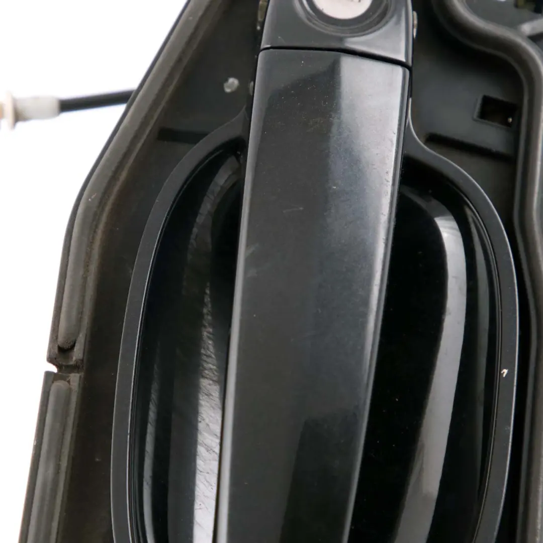 BMW 5 Series E60 E61 2 Grab Door Handle Front Right O/S Black Sapphire 475 - SKU rhd-7034469-BS2 - Part number 7034452