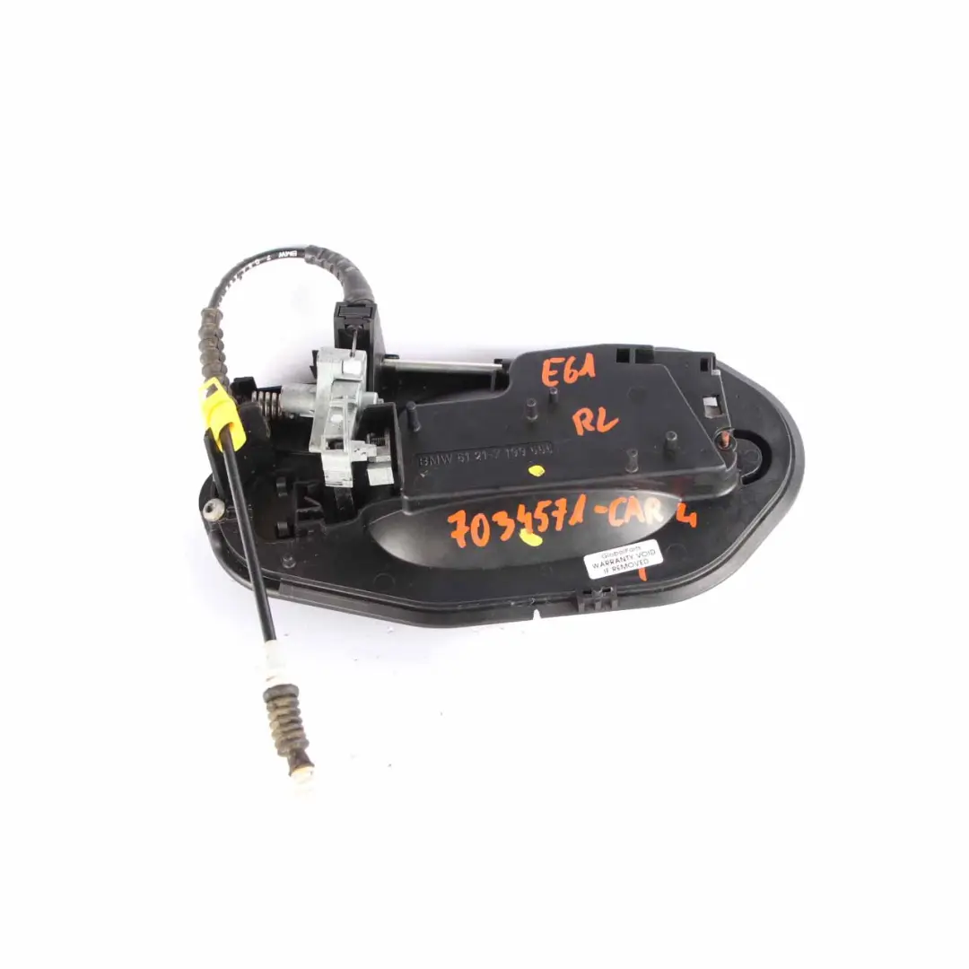 BMW E60 E61 Grab Handle Complete Front Left N/S Door Carbonschwarz Black - SKU rhd-7034469-CAR3 - Part number 7034469