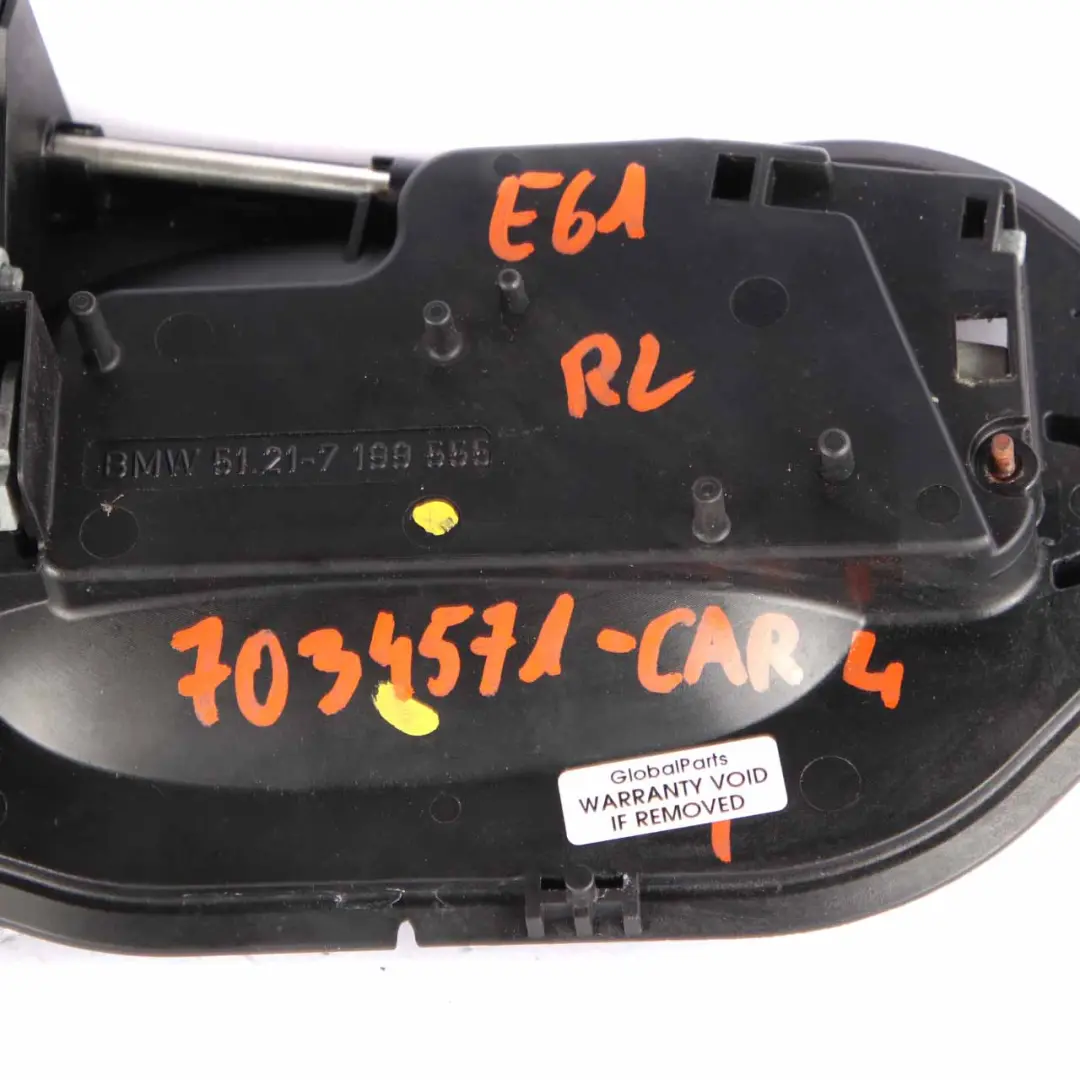 BMW E60 E61 Grab Handle Complete Front Left N/S Door Carbonschwarz Black - SKU rhd-7034469-CAR3 - Part number 7034469