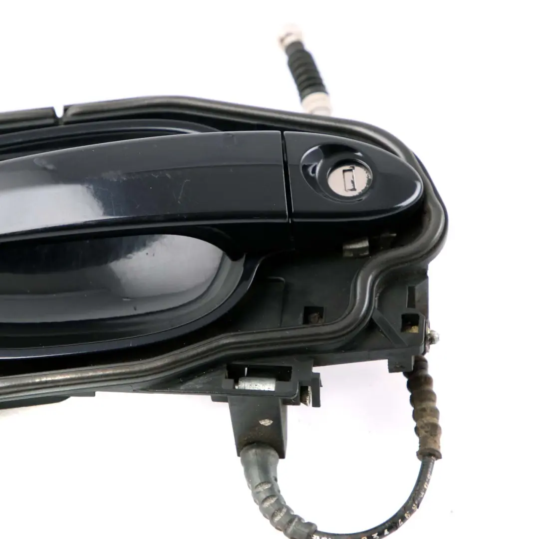 BMW 5 Series E60 E61 Complete Front Right Grab Handle O/S Carbonschwarz Black - SKU rhd-7034469-CAR - Part number 7034469