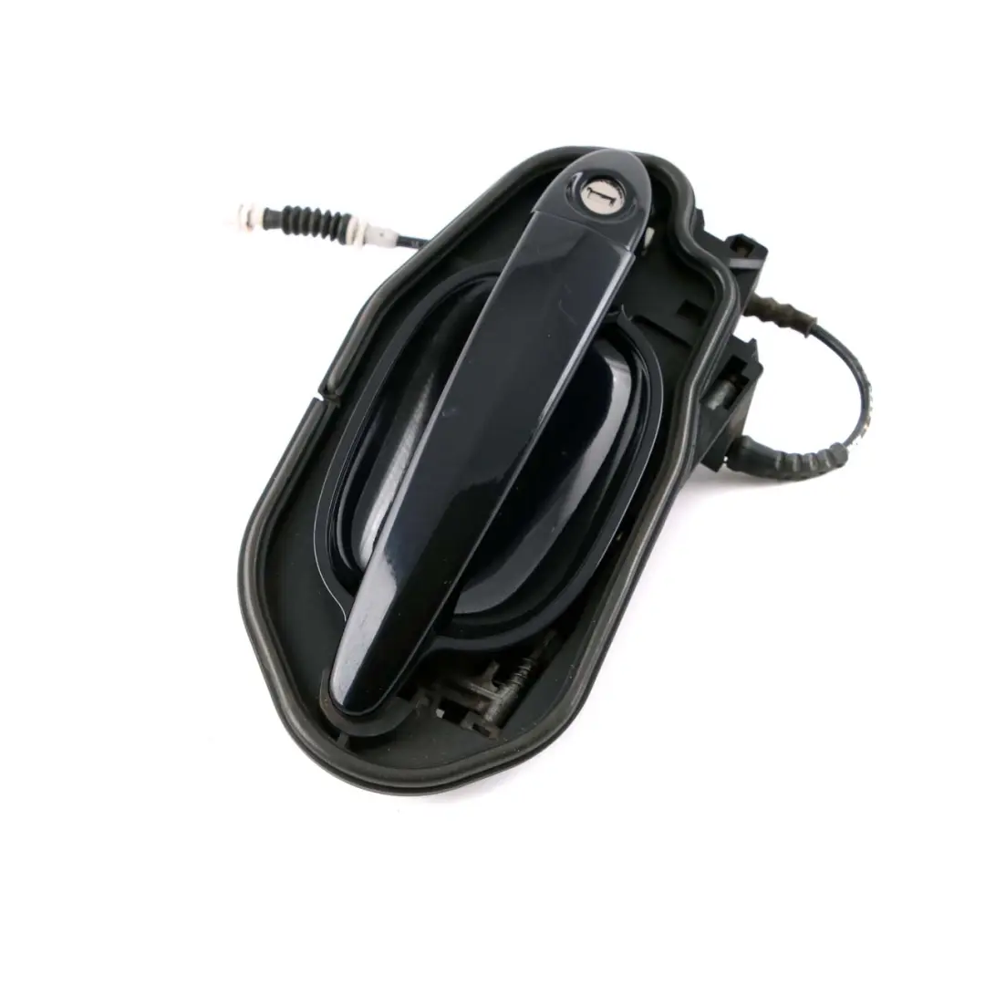 BMW 5 Series E60 E61 Complete Front Right Grab Handle O/S Carbonschwarz Black - SKU rhd-7034469-CAR - Part number 7034469