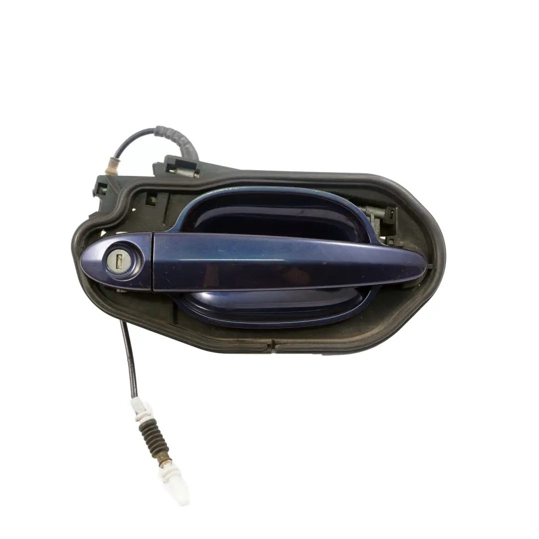 BMW 5 Series E60 E61 Complete Front Right Grab Handle O/S Tiefseeblau Blue A76 - SKU rhd-7034469-DSB - Part number 7034469