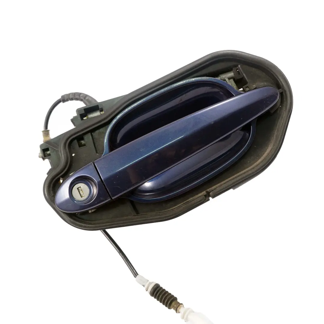 Complete Front Right Grab Handle O/S Tiefseeblau Blue A76 to BMW 5 Series E60 E61 with Part number 7034469 BMW 5 Series E60 E61 Complete Front Right Grab Handle O/S Tiefseeblau Blue A76 - SKU rhd-7034469-DSB - Part number 7034469