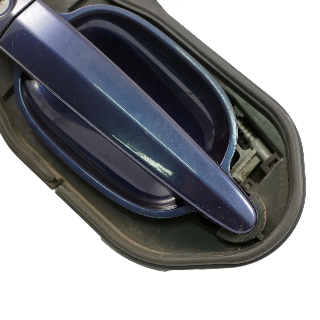 BMW 5 Series E60 E61 Complete Front Right Grab Handle O/S Tiefseeblau Blue A76 - SKU rhd-7034469-DSB - Part number 7034469