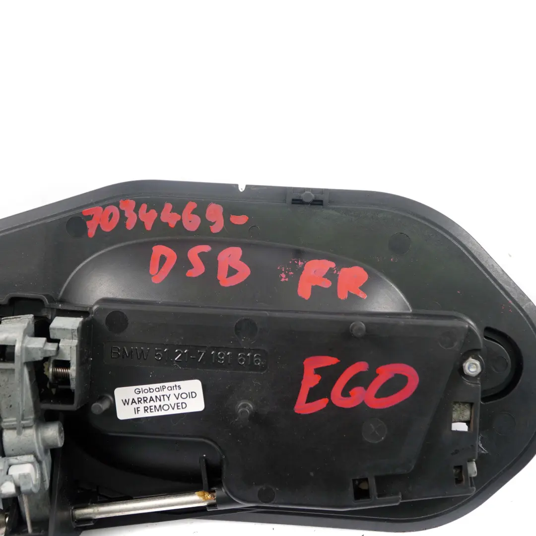 Complete Front Right Grab Handle O/S Tiefseeblau Blue A76 to BMW 5 Series E60 E61 with Part number 7034469 BMW 5 Series E60 E61 Complete Front Right Grab Handle O/S Tiefseeblau Blue A76 - SKU rhd-7034469-DSB - Part number 7034469