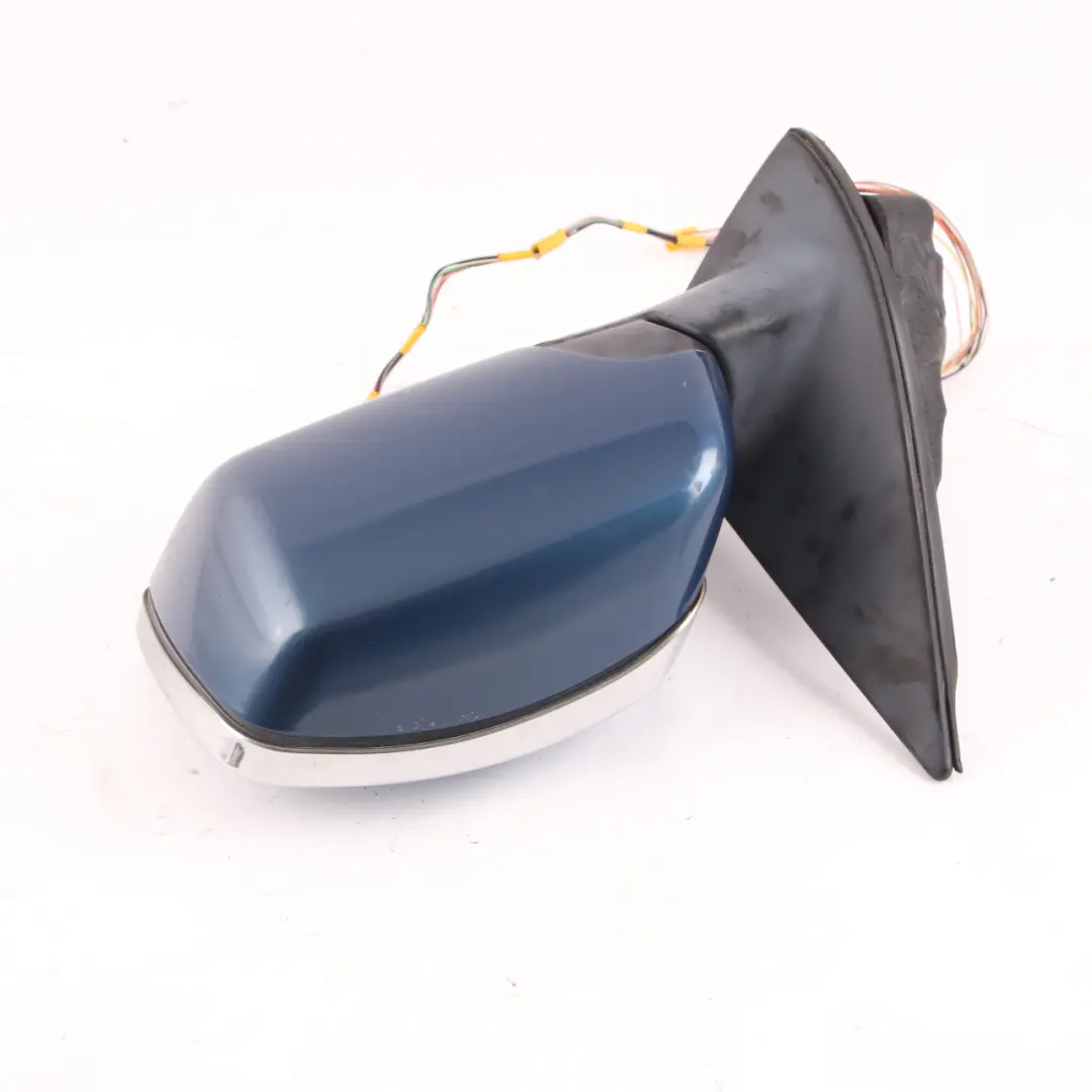 BMW X5 E53 Wing Mirror Door Heated Memory Left N/S Topasblau Topaz Blue 364 - SKU rhd-7039899-TPB - Part number 7039899