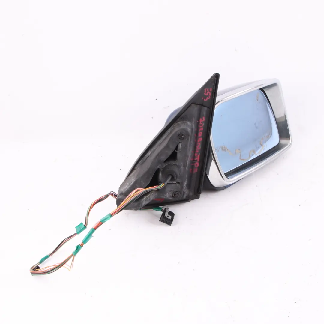 Wing Mirror Door Heated Memory Right O/S Topasblau Topaz Blue 364 to BMW X5 E53 with Part number 7039900 BMW X5 E53 Wing Mirror Door Heated Memory Right O/S Topasblau Topaz Blue 364 - SKU rhd-7039900-TPB - Part number 7039900