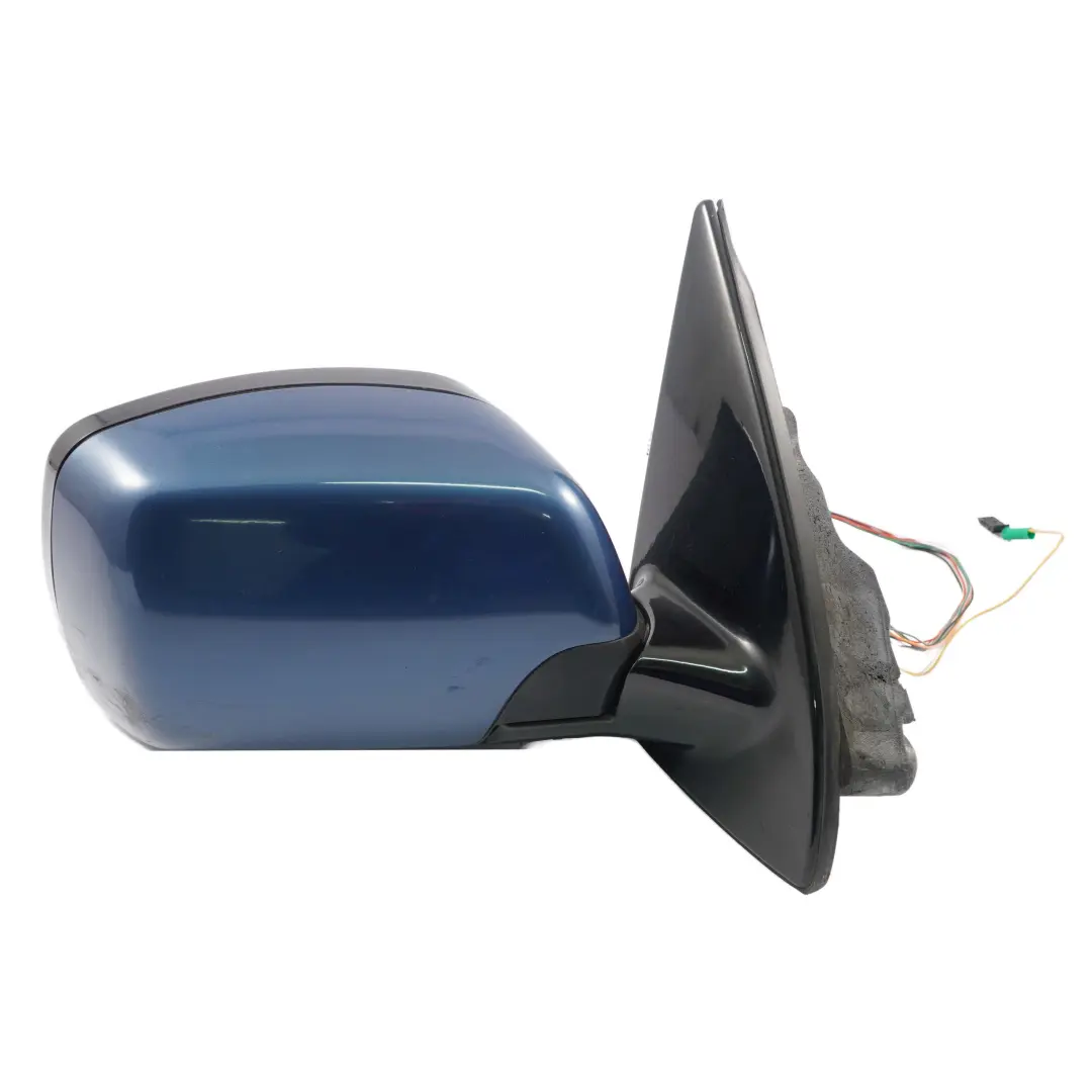 BMW X5 E53 Sports Package Heated Right Wing Mirror O/S Topasblau Topaz Blue 364 - SKU rhd-7039916-TPB - Part number 7039916