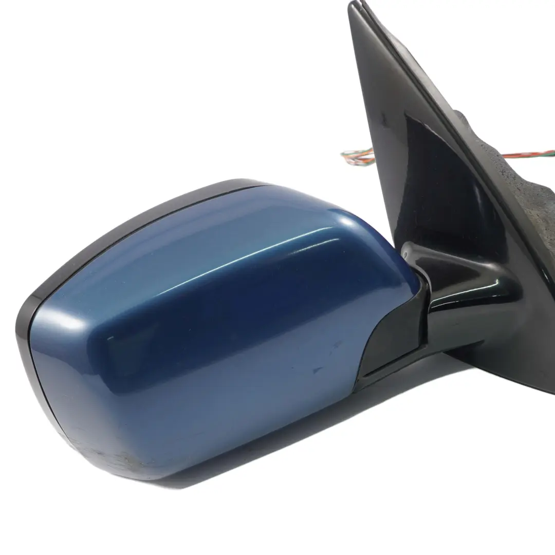 BMW X5 E53 Sports Package Heated Right Wing Mirror O/S Topasblau Topaz Blue 364 - SKU rhd-7039916-TPB - Part number 7039916