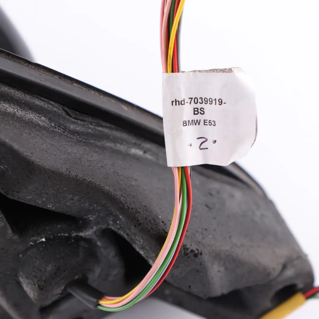 High Gloss Left Mirror N/S Heated Black Sapphire Metallic 475 to BMW X5 E53 Sport with Part number 7039919 BMW X5 E53 Sport High Gloss Left Mirror N/S Heated Black Sapphire Metallic 475 - SKU rhd-7039919-BS - Part number 7039919