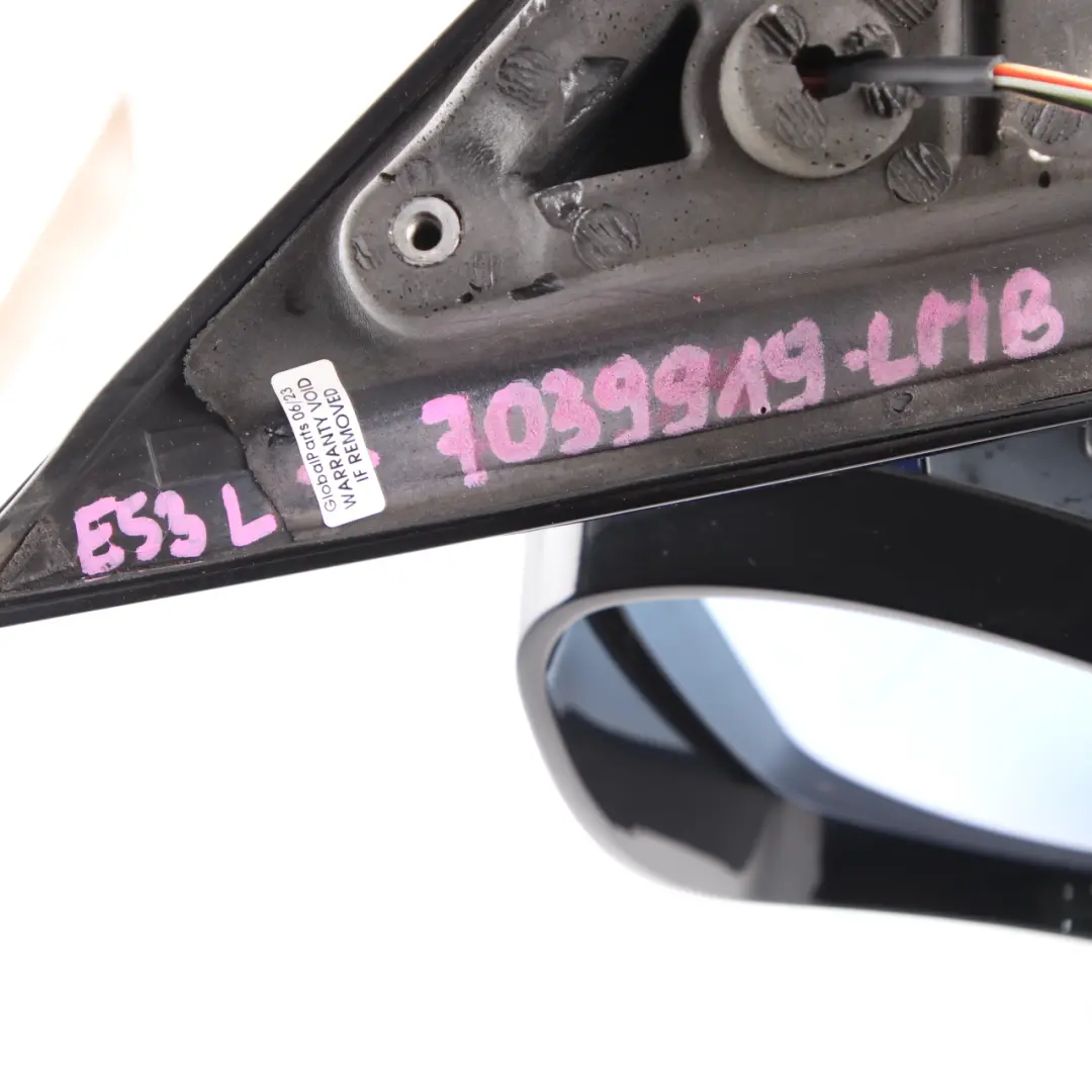 Wing Mirror Heated Left Door N/S Le Mans Blau Blue - 381 to BMW X5 E53 M Sport with Part number 7039919 BMW X5 E53 M Sport Wing Mirror Heated Left Door N/S Le Mans Blau Blue - 381 - SKU rhd-7039919-LMB - Part number 7039919