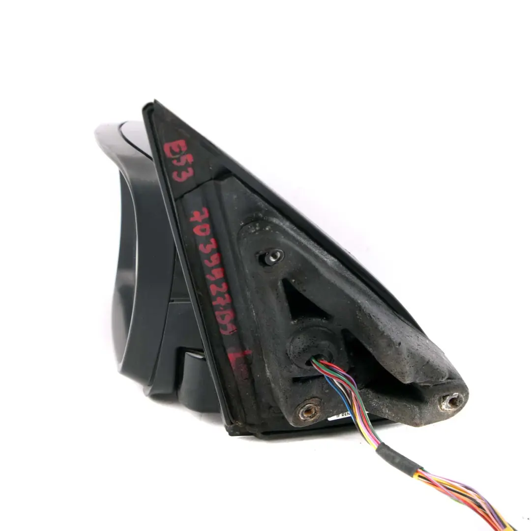 BMW X5 E53 Sport High Gloss Auto Dip Left Wing Mirror N/S Black Sapphire 475 - SKU rhd-7039927-BS - Part number 7039927
