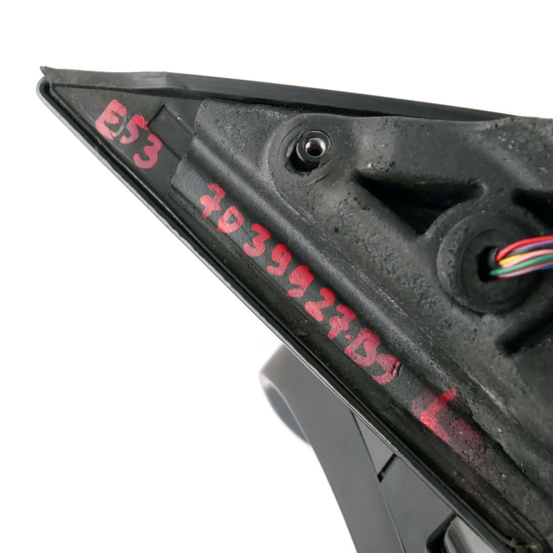 High Gloss Auto Dip Left Wing Mirror N/S Black Sapphire 475 to BMW X5 E53 Sport with Part number 7039927 BMW X5 E53 Sport High Gloss Auto Dip Left Wing Mirror N/S Black Sapphire 475 - SKU rhd-7039927-BS - Part number 7039927