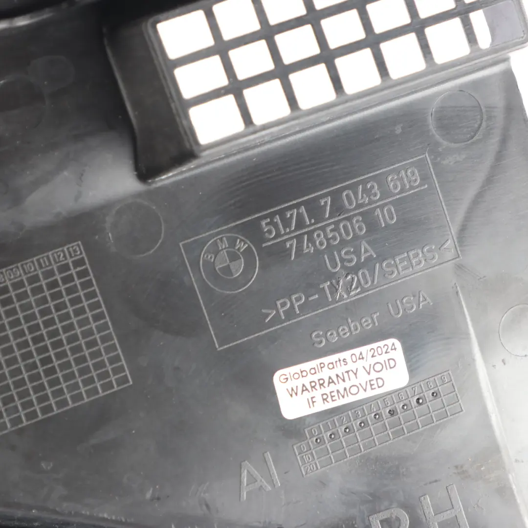 Windscreen Wiper Cover Trim Panel Scuttle to BMW Z4 E85 Roadster with Part number 7043619 BMW Z4 E85 Roadster Windscreen Wiper Cover Trim Panel Scuttle - SKU rhd-7043619-2 - Part number 7043619