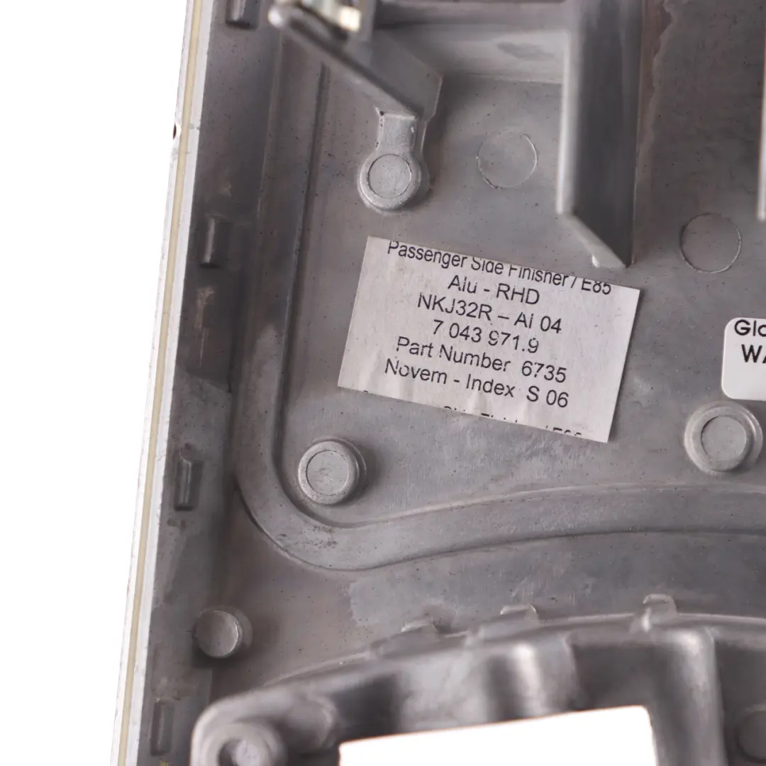 BMW Z4 E85 Decor Trim Strip Cover Dashboard Left N/S Carbon Look - SKU rhd-7043971-1 - Part number 7043971