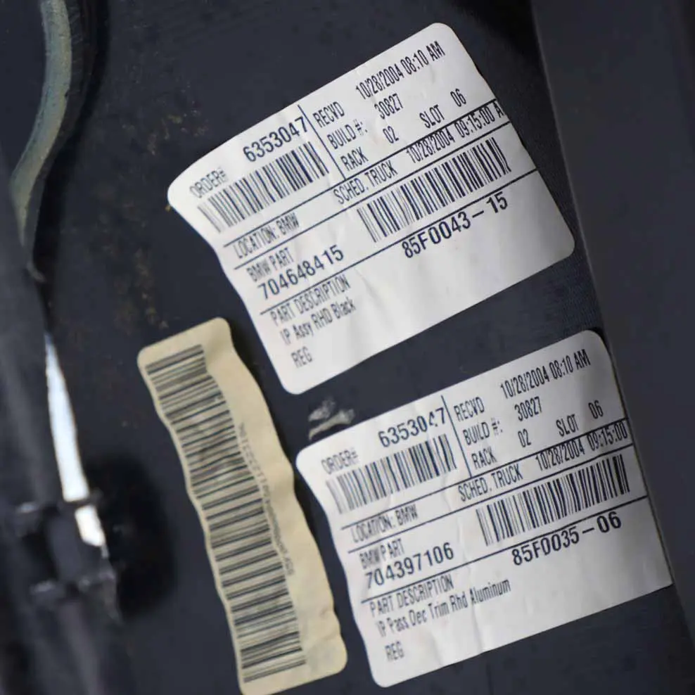 Dashboard Dash Instrument Panel Carrier to BMW Z4 E85 E86 Roadster Coupe with Part number 7046484 BMW Z4 E85 E86 Roadster Coupe Dashboard Dash Instrument Panel Carrier - SKU rhd-7046484 - Part number 7046484