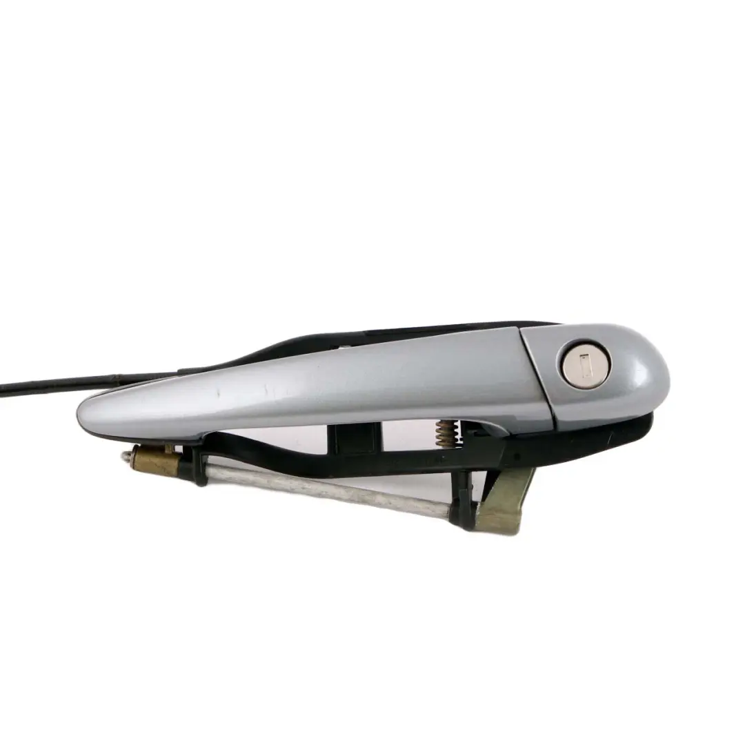 BMW 3 Series E46 Outside Door Handle Front Right O/S Silbergrau Silver Grey A08 - SKU rhd-7048282-SBG - Part number 7048282