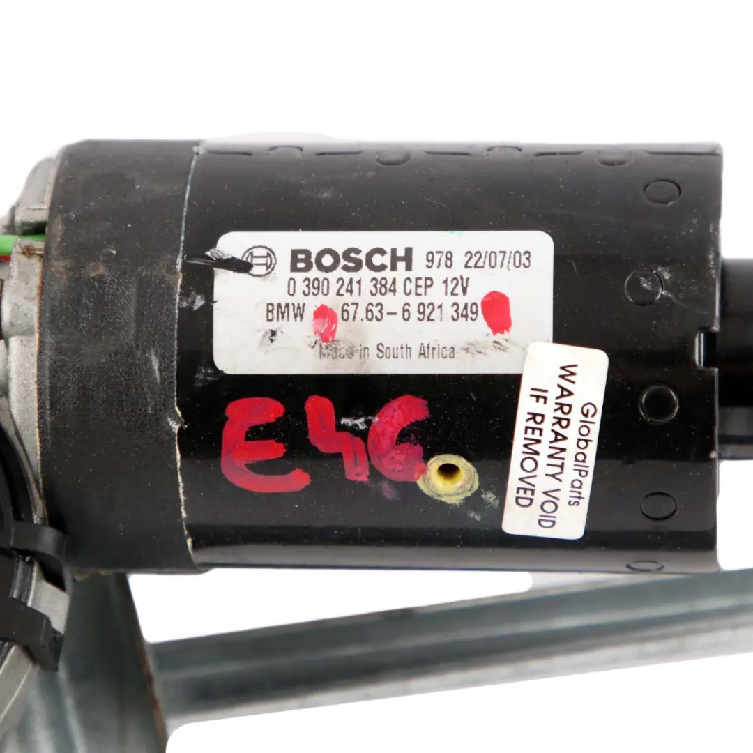 Windscreen Wiper System Motor Linkage 7052196 to BMW 3 Series E46 with Part number 7071694 BMW 3 Series E46 Windscreen Wiper System Motor Linkage 7052196 - SKU rhd-7052196 - Part number 7071694