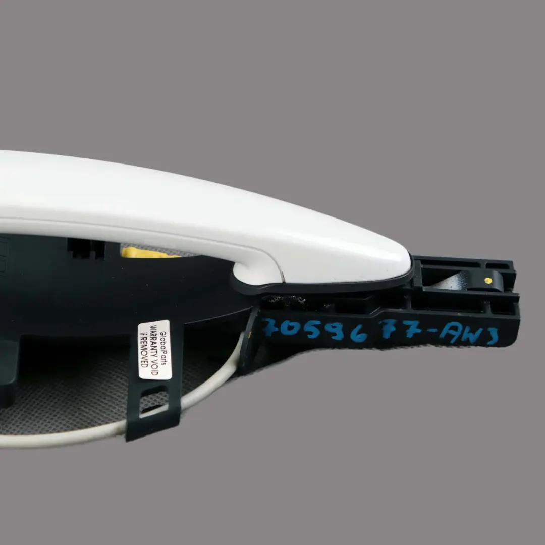 BMW 1 Series 3 E81 E87 Complete Front Left Grab Handle N/S Alpinweiss White 300 - SKU rhd-7059677-AW3 - Part number 7059677