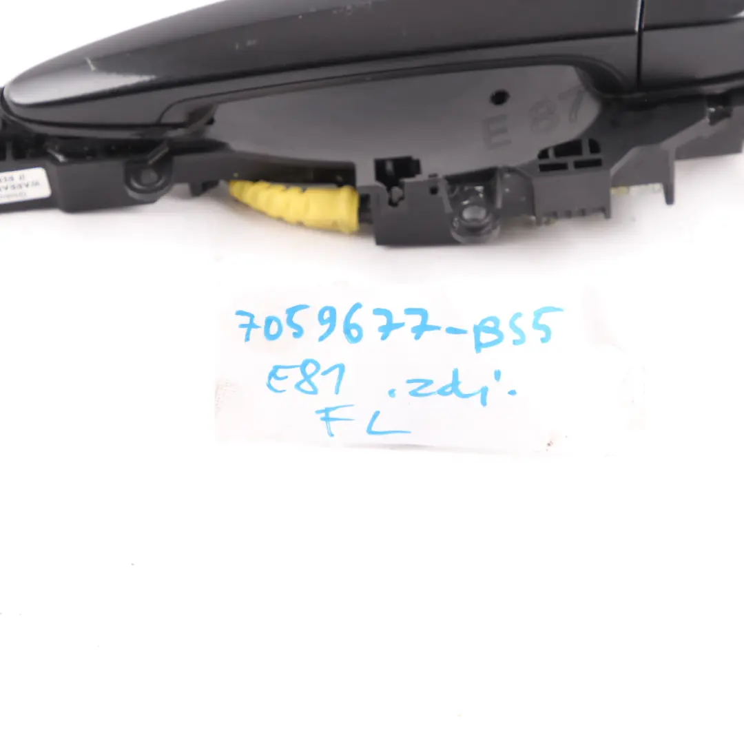 Grab Handle BMW E87 5 Complete Front Left Door N/S Black Sapphire Metallic 475 to with Part number 7059677 Grab Handle BMW E87 5 Complete Front Left Door N/S Black Sapphire Metallic 475 - SKU rhd-7059677-BS5 - Part number 7059677
