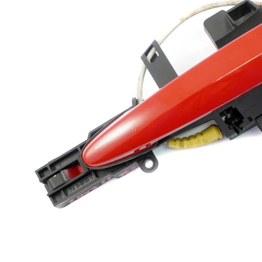 Complete Front Left Grab Handle N/S Karmesinrot Crimson Red A61 to BMW 1 Series E87 with Part number 7059677 BMW 1 Series E87 Complete Front Left Grab Handle N/S Karmesinrot Crimson Red A61 - SKU rhd-7059677-KAR2 - Part number 7059677